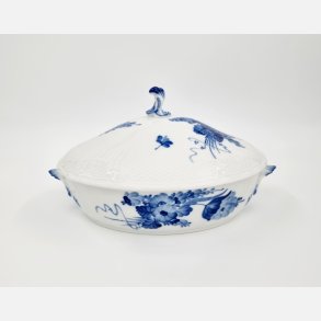 Bl Blomst Svejfet Ovalt Lgfad nr. 10-1702. sortering 1