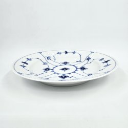 Musselmalet Riflet Middagstallerken nr. 1-175. sortering 2  