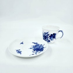 Bl� Blomst Svejfet Espressokop nr. 10-1546. sortering 1 