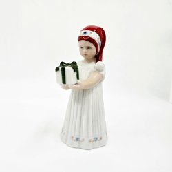 Royal Copenhagen Figur Pige Med Gave nr. 091. sortering 1 