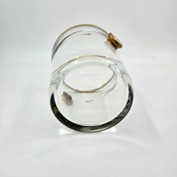 Mgeglas Isspand Med Guldkant Sjlden 