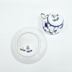 Musselmalet Riflet Espressokop nr. 1-298. sortering 1 