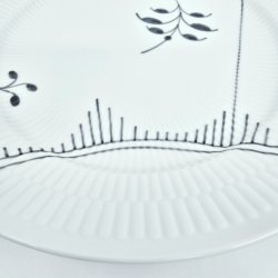 Sort Mega Riflet Middagstallerken nr. 627. sortering 2  