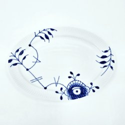 Bl Mega Riflet Oval Tallerken nr. 626. sortering 1  