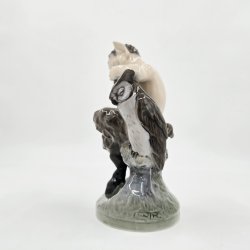 Royal Copenhagen Figur Faun Med Ugle nr. 2907. sortering 1 