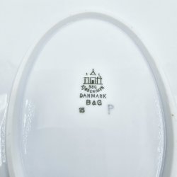 Mgestel Ovalt Fad nr. 15 Uden Guldkant 2 sortering  