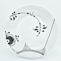 Sort Mega Riflet Frokosttallerken nr. 622. sortering 1 