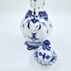 Musselmalet Helblonde Portions Kaffekande nr. 1-1030. sortering 2 