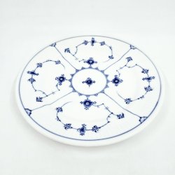 Musselmalet Riflet Middagstallerken nr. 1-328. sortering 2 Hotelporceln 