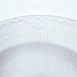 Tradition Hvid Halvblonde Dyb Tallerken nr. 1275-659. Sortering 1 