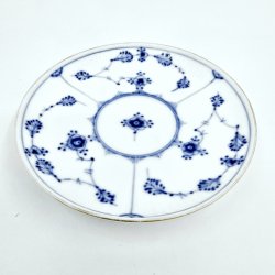 Musselmalet Riflet Underkop Med Guldkant sortering 1