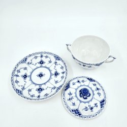 Musselmalet Halvblonde Bouillonkop nr. 1-764. sortering 3 