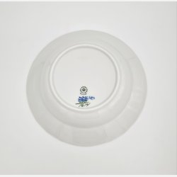 Bl Blomst Svejfet Stor Dyb Tallerken nr. 10-1614. sortering 1