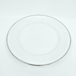 Royal Copenhagen Hvid Rflet Platin Frokosttallerken nr. 622. sortering 1 