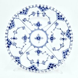 Musselmalet Helblonde Kagetallerken nr. 1-1087. sortering 2 