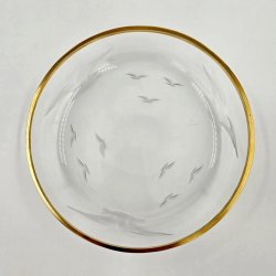 M�geglas Isasiet Med Guldkant 