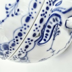 Musselmalet Halvblonde Sukkerskl nr. 1-606. sortering 2 