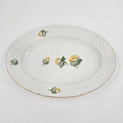 Erantis Ovalt Fad nr. 18 Med Guldkant 1 sortering  