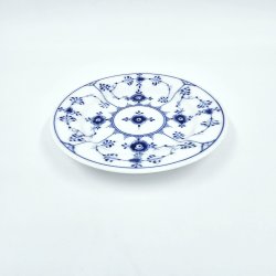 Musselmalet Riflet Tallerken nr. 1-182. sortering 1