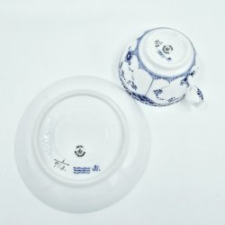 Musselmalet Halvblonde Espressokop nr. 1-713. sortering 2  