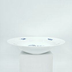 Bl Blomst Flettet Dyb Tallerken nr. 10-8106. sortering 1 