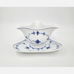 Musselmalet Riflet Sovseskl nr. 1-203. sortering 1 Sjlden 