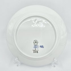 Musselmalet Halvblonde Sildetallerken nr. 1-573. sortering 1