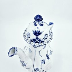 Musselmalet Helblonde Stor Kaffekande nr. 1-1202. sortering 2 