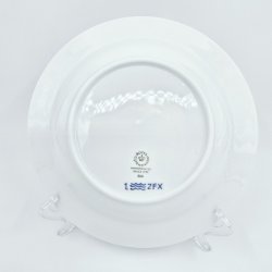 Musselmalet Riflet Dyb Tallerken nr. 604. sortering 1