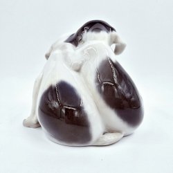 Royal Copenhagen Figur Pointer Hvalpe nr. 260. sortering 2  