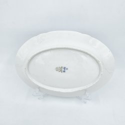 B &amp; G Musselmalet Ovalt Fad nr. 18. sortering 1  