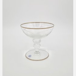 Mgeglas Champagneskl Med Guldkant