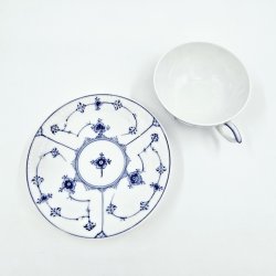 Musselmalet Riflet Tekop nr. 1-76. sortering 2