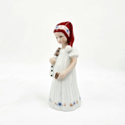 Royal Copenhagen Figur Pige Med Julesok nr. 093. sortering 1 