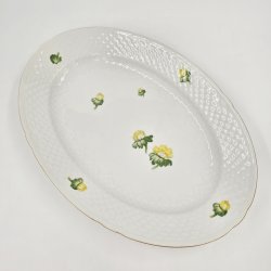 Erantis Ovalt Fad nr. 16 Med Guldkant 1 sortering 