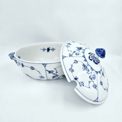 Musselmalet Riflet Terrin nr. 1-214. sortering 2 