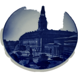 Royal Copenhagen Miniature Plate Christiansborg Slot 70-2010 