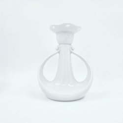  Elegance Hvid Lysestage Med Blondekant nr. 72. sortering 1  
