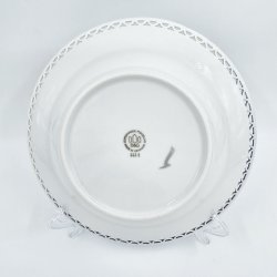 Mgestel Dyb Tallerken Med Gennembrudtkant nr. 323.5 Uden Guldkant 1 sortering  