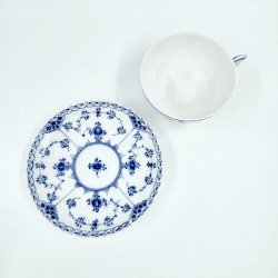 Musselmalet Halvblonde Tekop nr. 1-524. sortering 1