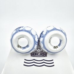 Musselmalet Riflet Halvblonde Salt &amp; Peber St nr. 711 / 712. sortering 1 