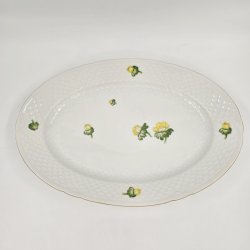 Erantis Ovalt Fad nr. 16 Med Guldkant 1 sortering 