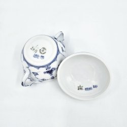 Musselmalet Riflet Sukkerskl nr. 1-244. sortering 1 