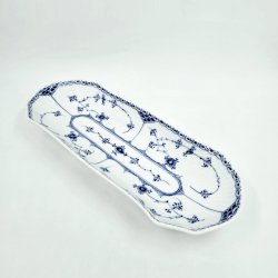 Musselmalet Halvblonde Aflangt Fad nr. 1-714. sortering 1 