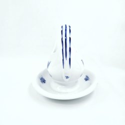 Bl� Blomst Flettet Sovsesk�l nr. 10-8069. sortering 2 