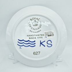 Sort Mega Riflet Middagstallerken nr. 627. sortering 2  