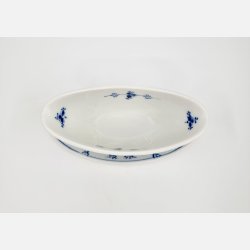 Musselmalet Riflet Hotel / Jern Porceln Sovseskl nr. 1-2257. sortering 2