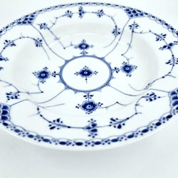 Musselmalet Halvblonde Dyb Tallerken nr. 1-659. sortering 1 