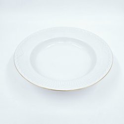 Tradition Hvid Halvblonde Dyb Tallerken nr. 1275-659. Sortering 1 