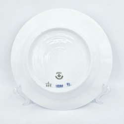 Musselmalet Halvblonde Dyb Tallerken nr. 1-659. sortering 1 